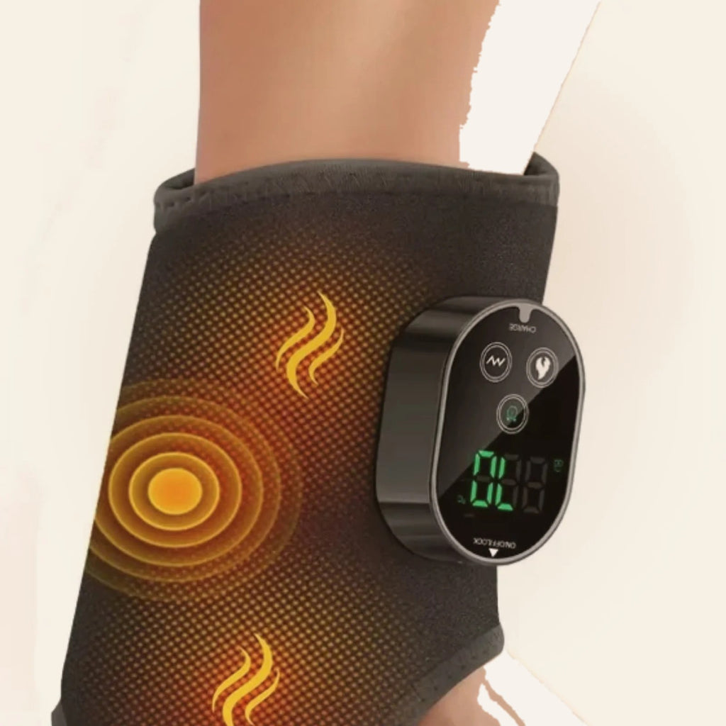 3-in-1 heated foot and ankle wrap in black