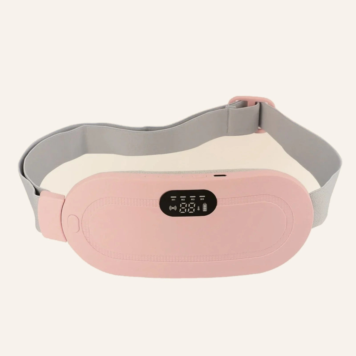 Cordless heated belly wrap in pink